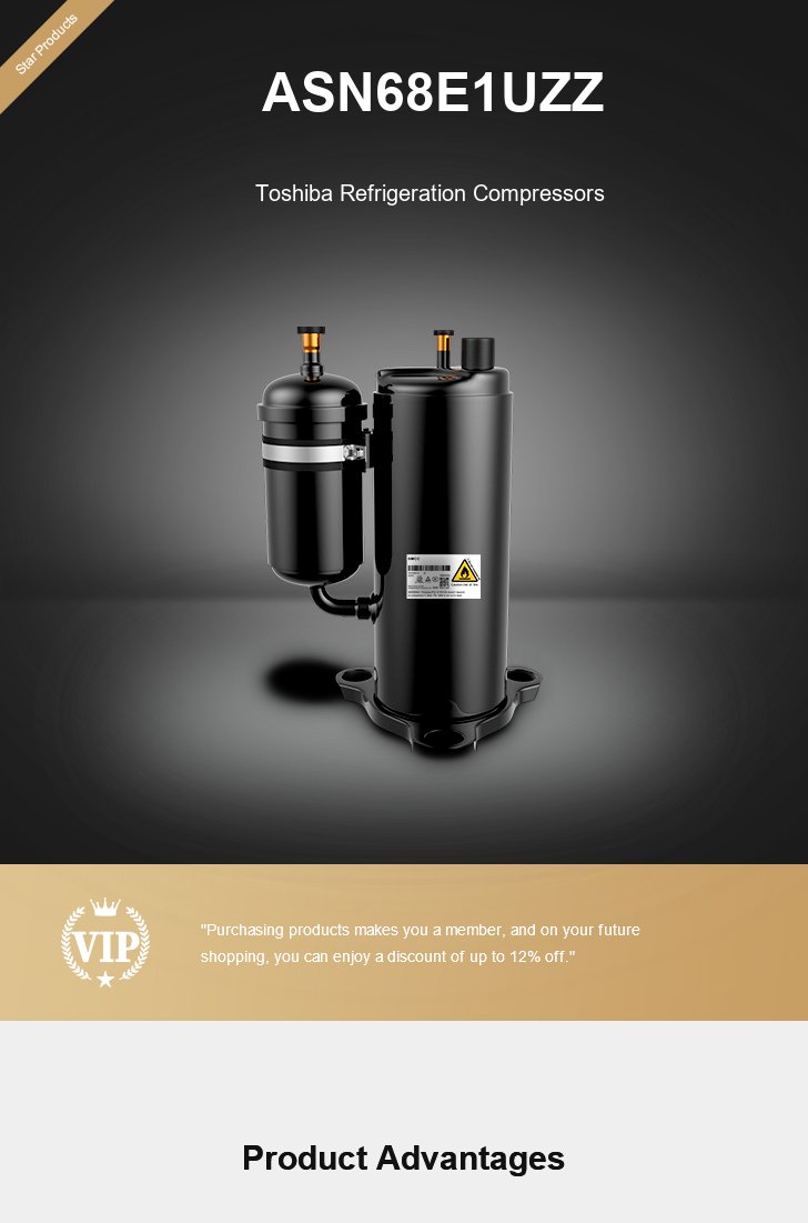 Toshiba Compressor ASN68E1UZZ, technical parameters pdf, structure diagram